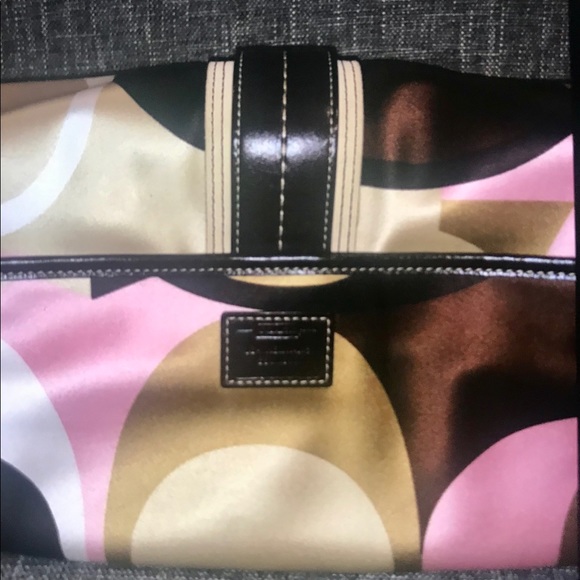 Auth Coach Scarf Print Cross Body/Shoulder Bag - Picture 7 of 9